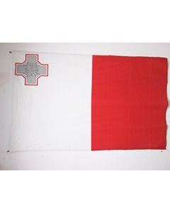 DRAPEAU MALTE 150x90cm oeillets - DRAPEAU MALTAIS 90 x 150 cm Spécial Extérieur - DRAPEAUX