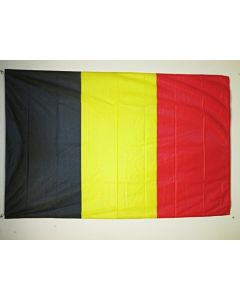 DRAPEAU BELGIQUE 150x90cm oeillets - DRAPEAU BELGE 90 x 150 cm Spécial Extérieur - DRAPEAUX
