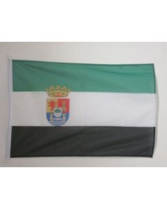 DRAPEAU ESTRÍ?MADURE 150x90cm - DRAPEAU DE EXTREMADURA - ESPAGNE 90 x 150 cm Spécial Extérieur - DRAPEAUX