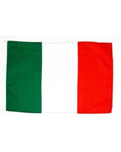 DRAPEAU ITALIE 45x30cm - DRAPEAU ITALIEN 30 x 45 cm avec fourreau
