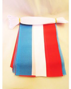 GUIRLANDE 6 mètres 20 DRAPEAUX LUXEMBOURG 21x15 cm - DRAPEAU LUXEMBOURGEOIS 15 x 21 cm
