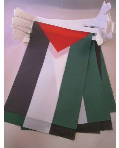 GUIRLANDE 6 mètres 20 DRAPEAUX PALESTINE 21x15 cm - DRAPEAU PALESTINIEN 15 x 21 cm