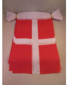 GUIRLANDE 6 mètres 20 DRAPEAUX SAVOIE 21x15 cm - DRAPEAU SAVOYARD 15 x 21 cm