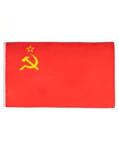 DRAPEAU URSS 150x90cm - DRAPEAU COMMUNISTE - RUSSIE 90 x 150 cm