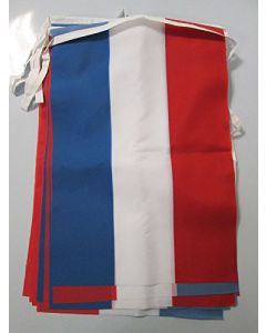 GUIRLANDE 12 mètres 20 DRAPEAUX LUXEMBOURG 45x30 cm - DRAPEAU LUXEMBOURGEOIS 30 x 45 cm