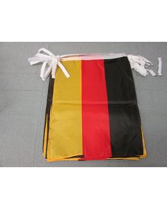 GUIRLANDE 12 mètres 20 DRAPEAUX ALLEMAGNE 45x30 cm - DRAPEAU ALLEMAND 30 x 45 cm