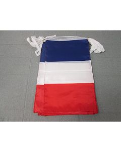 GUIRLANDE 12 mètres 20 DRAPEAUX FRANCE 45x30 cm - DRAPEAU FRANÇAIS 30 x 45 cm