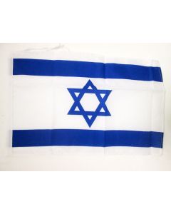 DRAPEAU ISRAËL 45x30cm - PAVILLON ISRAÉLIEN 30 x 45 cm haute qualité