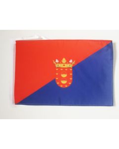 DRAPEAU LANZAROTE 45x30cm - PAVILLON LANCEROTTE - LAS PALMAS - CANARIES 30 x 45 cm haute qualité