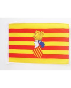 DRAPEAU CONSEIL DU PAYS VALENCIEN 45x30cm - PAVILLON SENYERA VALENCIA INDÉPENDENTISTE - COMMUNAUTÉ VALENCIENNE 30 x 45 cm haute qualité