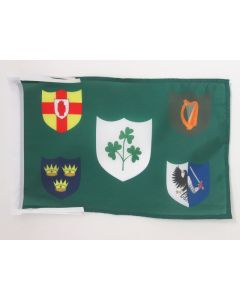 DRAPEAU IRLANDE RUGBY IRFU 45x30cm - PAVILLON DU XV IRLANDAIS 30 x 45 cm haute qualité