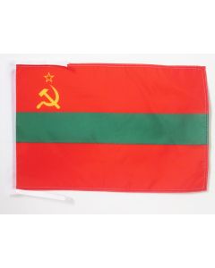DRAPEAU TRANSNISTRIE 45x30cm - PAVILLON RÉPUBLIQUE MOLDAVE DU DNIESTR - MOLDAVIE 30 x 45 cm haute qualité