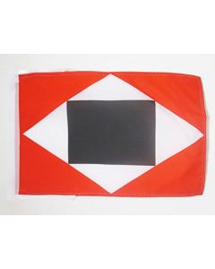 DRAPEAU VENEZUELA GUERRE À MORT 45x30cm - PAVILLON GUERRA A MUERTE DE BOLIVAR 30 x 45 cm haute qualité