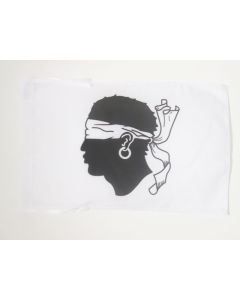 DRAPEAU CORSE ANCIEN AVANT 1755 45x30cm - PAVILLON CORSICA HISTORIQUE 30 x 45 cm haute qualité