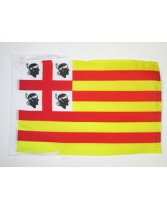 DRAPEAU SARDAIGNE ARAGONAISE 45x30cm - PAVILLON SARDE SOUS ROYAUME D\'ARAGON 30 x 45 cm haute qualité