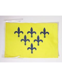 DRAPEAU DUCHÉ DE PARME 1545?1731 45x30cm - PAVILLON ITALIEN ANCIEN - ITALIE 30 x 45 cm haute qualité