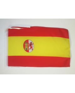 DRAPEAU ESPAGNE RESTAURATION BOURBONIENNE 1785-1931 45x30cm - PAVILLON ESPAGNOL ANCIEN 30 x 45 cm haute qualité