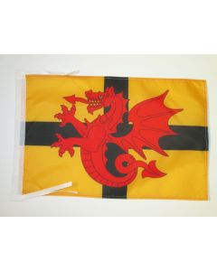 DRAPEAU BRETAGNE PAYS DU TRÉGOR 45x30cm - PAVILLON BRO-DREGER 30 x 45 cm haute qualité