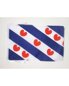 DRAPEAU PROVINCE DE FRISE 45x30cm - PAVILLON FRIESLAND AUX PAYS-BAS 30 x 45 cm haute qualité