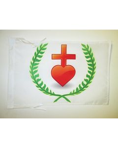DRAPEAU VENDÉE LAURIER CHOUAN 45x30cm - PAVILLON CHOUANNERIE 30 x 45 cm haute qualité