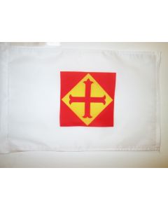 DRAPEAU CONFÉDÉRATION ESPAGNOLE DES DROITES AUTONOMES 45x30cm - PAVILLON CEDA - GUERRE D\'ESPAGNE 30 x 45 cm haute qualité