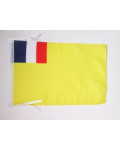 DRAPEAU INDOCHINE FRANÇAISE 1887-1954 45x30cm - PAVILLON DE L\'UNION INDOCHINOISE 30 x 45 cm haute qualité