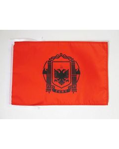 DRAPEAU ROYAUME ALBANAIS 1939-1944 45x30cm - PAVILLON ROYAL D\'ALBANIE 30 x 45 cm haute qualité