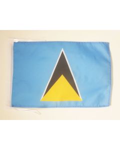 DRAPEAU SAINTE LUCIE 45x30cm - PAVILLON SAINT-LUCIEN 30 x 45 cm haute qualité