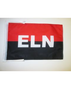 DRAPEAU ARMÉE DE LIBÉRATION NATIONALE DE COLOMBIE 45x30cm - PAVILLON DE L\'ELN COLOMBIEN 30 x 45 cm haute qualité