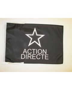 DRAPEAU ACTION DIRECTE 45x30cm - PAVILLON ANARCHO-COMMUNISTE 30 x 45 cm haute qualité
