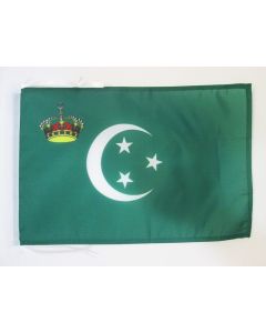 DRAPEAU ETENDARD ROYAL D\'EGYPTE 1922-1952 45x30cm - PAVILLON ROYAUME Í?GYPTIEN 30 x 45 cm haute qualité