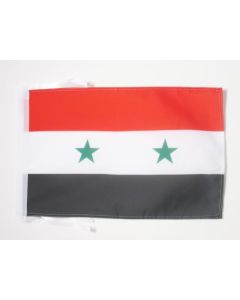 DRAPEAU SYRIE 45x30cm - PAVILLON SYRIEN 30 x 45 cm polyester léger