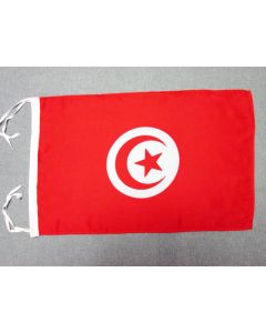 DRAPEAU TUNISIE 45x30cm - PAVILLON TUNISIEN 30 x 45 cm haute qualité