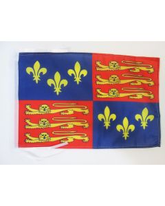 DRAPEAU ROYAL ROYAUME-UNI 16Í?ME SIÍ?CLE 45x30cm - PAVILLON ROIS BRITANNIQUES 30 x 45 cm haute qualité
