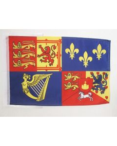DRAPEAU ROYAL ROYAUME-UNI 1714-1801 MAISON D\'HANOVRE 45x30cm - PAVILLON ROIS BRITANNIQUES 30 x 45 cm haute qualité
