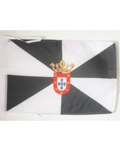 DRAPEAU CEUTA 45x30cm - PAVILLON ESPAGNOL - ESPAGNE 30 x 45 cm haute qualité