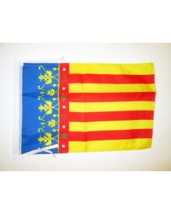 DRAPEAU COMMUNAUTÉ VALENCIENNE 45x30cm - PAVILLON DE VALENCE - ESPAGNE 30 x 45 cm haute qualité