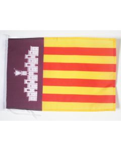 DRAPEAU MAYORQUE 45x30cm - PAVILLON DE MALLORCA - ESPAGNE 30 x 45 cm haute qualité
