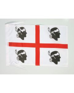 DRAPEAU SARDAIGNE 45x30cm - PAVILLON SARDE - ITALIE 30 x 45 cm haute qualité