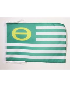 DRAPEAU ECOLOGISTE 45x30cm - PAVILLON ÉCOLOGIQUE - VERT 30 x 45 cm haute qualité