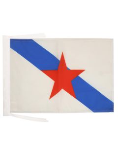 DRAPEAU GALICE ESTRELEIRA 45x30cm - PAVILLON INDÉPENDENTISTE DE GALICIA  30 x 45 cm haute qualité
