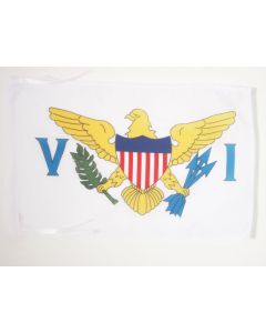 DRAPEAU IIES VIERGES DES ETATS-UNIS 45x30cm - PAVILLON AMÉRICAIN 30 x 45 cm haute qualité