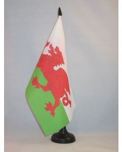 DRAPEAU DE TABLE PAYS DE GALLES 21x14cm - PETIT DRAPEAUX DE BUREAU GALLOIS 14 x 21 cm