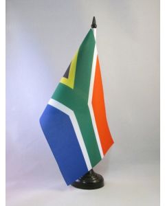 DRAPEAU DE TABLE AFRIQUE DU SUD 21x14cm - PETIT DRAPEAUX DE BUREAU SUD AFRICAIN 14 x 21 cm