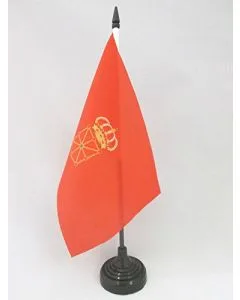 DRAPEAU DE TABLE NAVARRE 21x14cm - PETIT DRAPEAUX DE BUREAU DE NAVARRA - ESPAGNE 14 x 21 cm