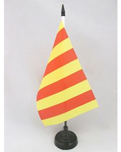 DRAPEAU DE TABLE COMTÉ DE PROVENCE 21x14cm - PETIT DRAPEAUX DE BUREAU PROVENÇAL 14 x 21 cm