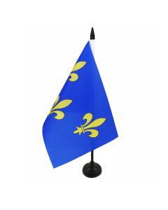 DRAPEAU DE TABLE ILE-DE-FRANCE 21x14cm - PETIT DRAPEAUX 14 x 21 cm FRANCILIEN - FRANCE - Bureau