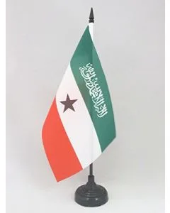 DRAPEAU DE TABLE SOMALILAND 21x14cm - PETIT DRAPEAUX DE BUREAU SOMALI 14 x 21 cm