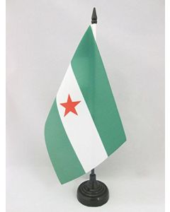 DRAPEAU DE TABLE ANDALOUSIE ARBONAIDA 21x14cm - PETIT DRAPEAUX DE BUREAU ANDALOUS INDÉPENDENTISTE 14 x 21 cm