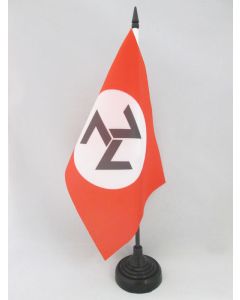 DRAPEAU DE TABLE AWB MOUVEMENT DE RÉSISTANCE AFRIKANER 21x14cm - PETIT DRAPEAUX DE BUREAU AFRIQUE DU SUD 14 x 21 cm